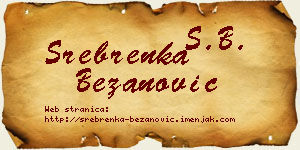 Srebrenka Bežanović vizit kartica